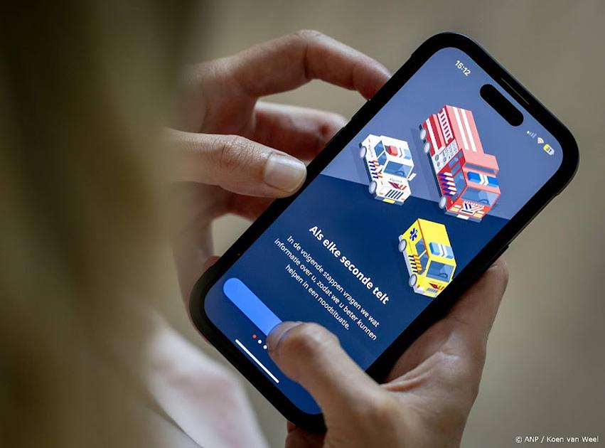 de 112app is fors vaker gedownload na dood van Lisa