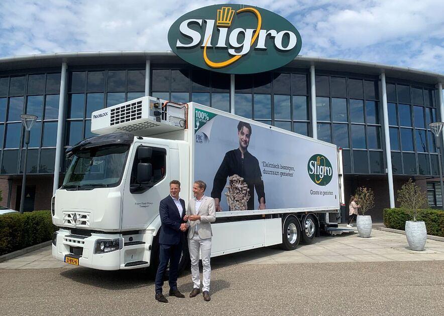 Sligro verduurzaamt vervoer met 25 elektrische vrachtwagens / Foto: Sligro Food Group