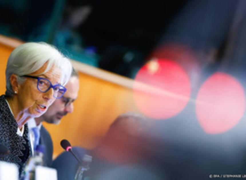 Lagarde: inflatie heeft in eurozone nog geen hoogtepunt heeft bereikt